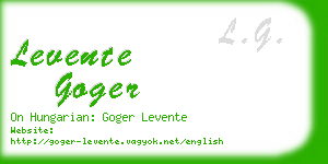 levente goger business card